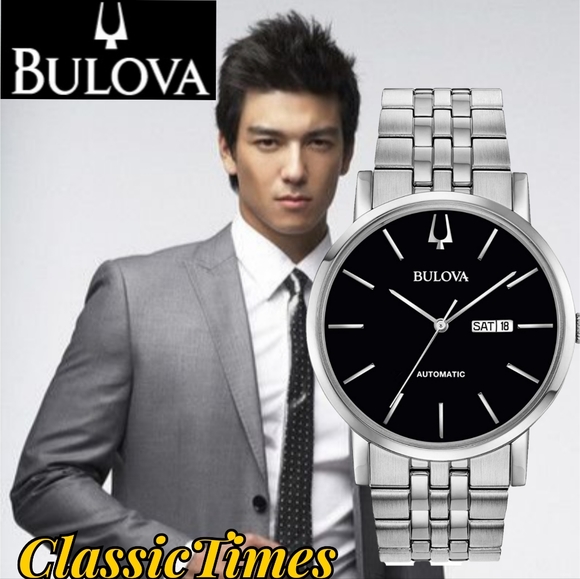 Bulova Accessories New Bulova Classic Automatic Black Dial
